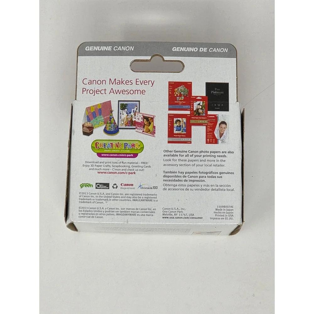 Canon PGI-35 CLI-36 Ink Tank 3-Pack 2 Black 1 Color Genuine ChromaLife 100